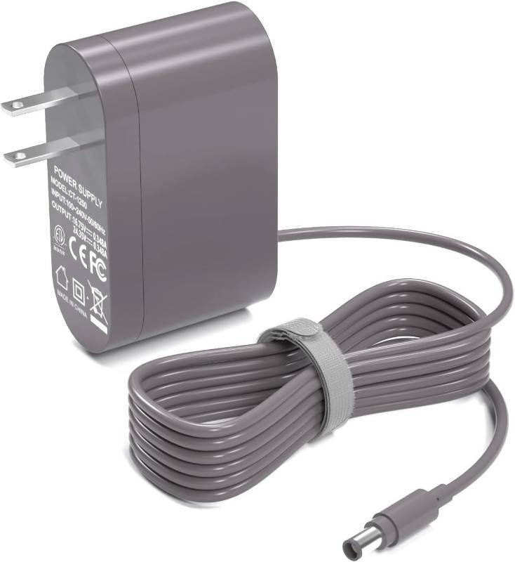 lot 40021 image: VHBW 24.35V Charger for Dyson Vacuum DC35 DC30 DC31 DC34 DC44 DC45 DC56 DC57 Cordless Vacuum, Replacement Dyson Charger PN 917530-11 01 02 17530-02 03 (6Ft ETL Listed) - Retail $18