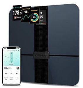 lot 26397 image: Etekcity Smart WiFi Scale for Body Weight and Fat, FSA HSA Eligible Digital Bathroom Weighing Machine for Body Composition, Bluetooth Weight Loss Management Guide App, 400lb (B09HCJD6H1) - Retail $80