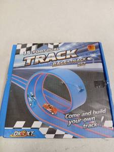 lot 26430 image: 15-Foot Dual Track Race Track Set by DK XL - Retail $25