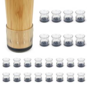lot 26446 image: 24 Pcs Chair Leg Floor Protectors, Silicone Felt Furniture Leg Cover Pad for Protecting Floors from Scratches and Noise (Fit 31 to 37mm),HOME MASTER HARDWARE - Retail $17