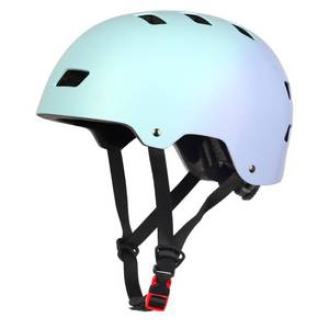 lot 26451 image: Bike Skateboard Helmet, Adjustable and Multi-Sport for Skate Scooter, 3 Sizes for Adult Youth Kids Toddler (Gradual Cyan Purple) - Retail $33