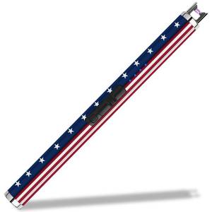 lot 32649 image: SUPRUS Electric Lighter Candle USB Type C Rechargeable with LED Battery Display and Safety Switch Windproof Souvenir for Independence Memorial and Veterans Day(American Flag) - Retail $8