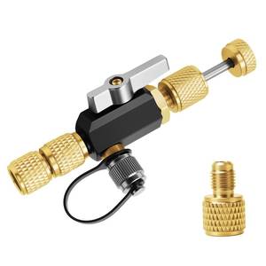 lot 32653 image: HVAC Valve Core Removal Tool,Valve Core Remover Installer Tool,14& 516 Dual Valve Mega Flow Vacuum-Rated Valve Core Removal Tool,20 Microns Vacuum,Essential HVAC Tools for R32 R410A R22 R12 R407 - Retail $27