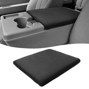 lot 32654 image: KBH Center Console Armrest Cover for Ford F150 2011 2012 2013 2014, Car Arm Rest Lid Protector, Washable, Anti-Scratch, Black (Fits Jump Seat Console Only) - Retail $22