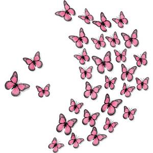 lot 40330 image: Chuangdi 48 Pcs Pink Monarch Butterfly Decorations 3 Size Fake Butterflies Realistic Butterfly Craft Artificial Mariposas Wall Decor for Craft Wedding Home Birthday Party (3.2inch,4inch,4.7inch) - Retail $9