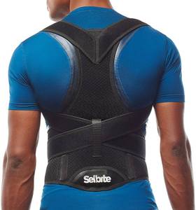 lot 49246 image: Selbite Posture Corrector for Men and Women - Back Brace for Upper and Lower Body Support - Adjustable Straightener with Pain Relief and Muscle Memory (X-Large) - Retail $27