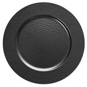 lot 49279 image: Opexscal 13 Hammered Charger Plates, Black Elegant Dinner Plate Chargers Set of 6, Round Server Ware for Wedding Party Decoration - Retail $28