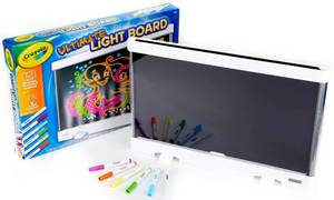 lot 59393 image: Crayola Ultimate Light Board - White, Kids Drawing Tablet, Gifts for Kids, LED Drawing Board, Sketching Art Projector, Toys for Boys & Girls, 6 - Retail $26