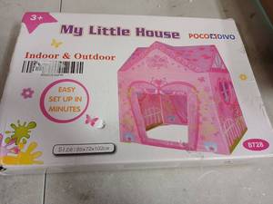 lot 59394 image: Poco Divo My Little House Pink Play Tent - Retail $25