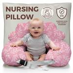 PILLANI Nursing Pillow, Breastfeeding Pillows for Enhanced Safety & Comfort for Mom & Baby, Removable Cotton Cover, Adjustable Waist Strap, Breastfeeding Essentials, Baby Registry Search - Retail: $40