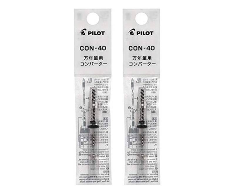 lot 51709 image: Pilot Fountain Pen Ink Converter (CON-40) Screw Type Value Set of 2 (2 Pack)