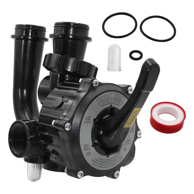 lot 36137 image: RDIYIN SP0710XR50 Backwash Valve Coupling Compatible with Hayward Pro-Series Vari-Flo��Black