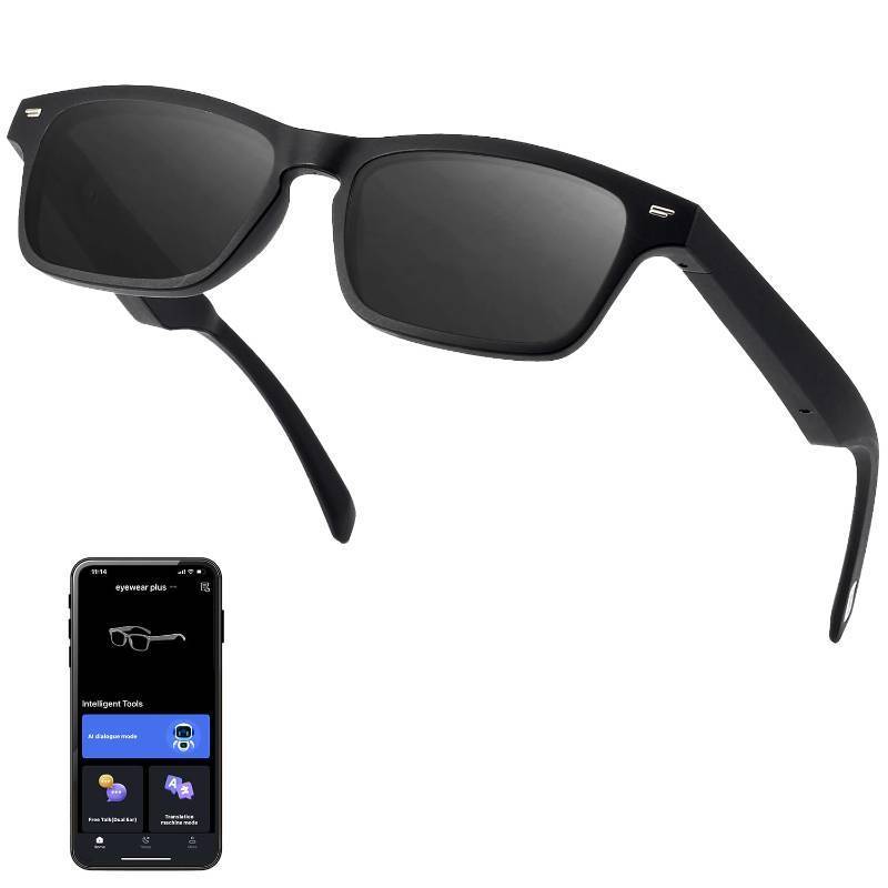 lot 27553 image: XOOMEER Smart Glasses with AI, Bluetooth 5.3 Translation Glasses with 164Languages Real-time Translation, Translator Glasses Polarized Lens, Multifunctional Smart Glasses for Men Women