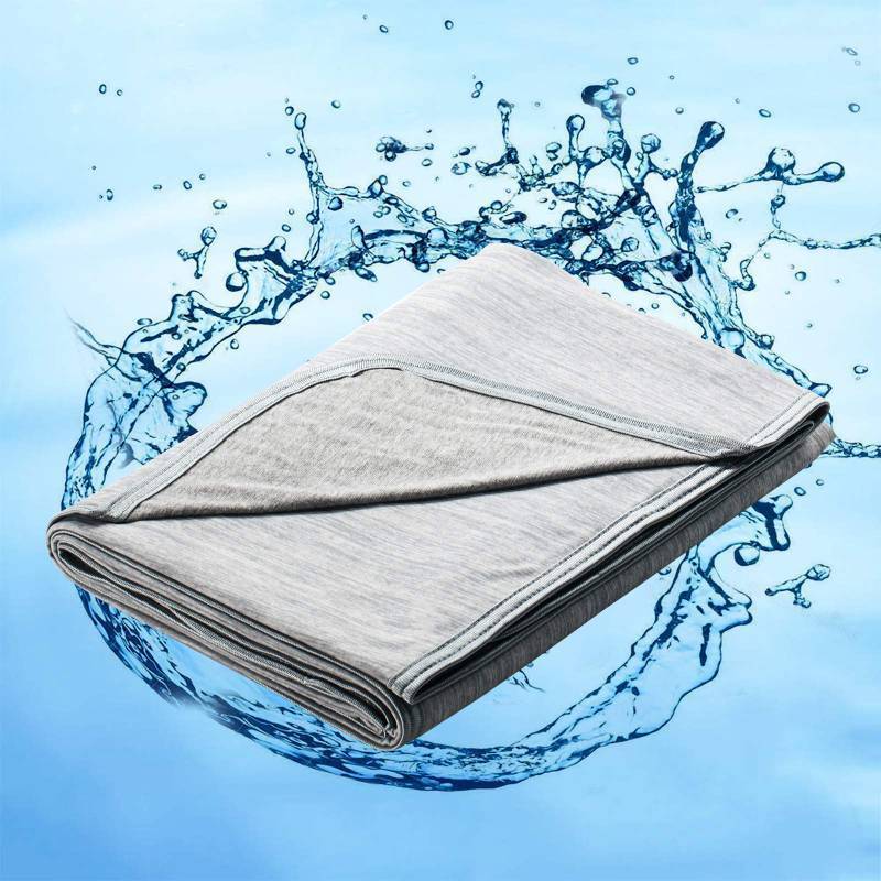 lot 25527 image: Marchpower Arc-Chill Cooling Blanket for Hot Sleepers - Twin Size, Japanese Cooling Fiber Absorbs Body Heat, Lightweight Soft Cold Blanket for Summer Sleeping