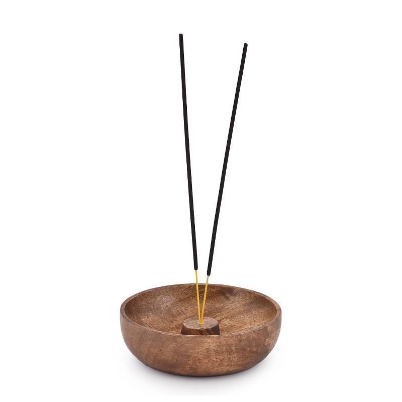 lot 53874 image: EDHAS Incense Burner Stick Holder Bowl, Ash Catcher Bowl for Home Decor, Meditation, Yoga (5 x 5 x 1.5) - Retail $7