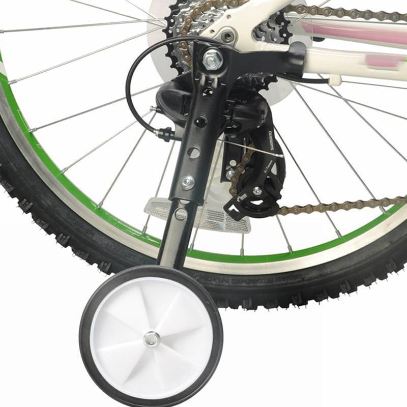lot 54051 image: Ragyzity Bicycle Training Wheels, Adjustable Bicycle Training Wheels Heavy Duty Rear with Stabilizers Mounted Kit, Universal Kids Bicycle Balance Stabiliser Mounted Kit for 16 18 20 22 Inch