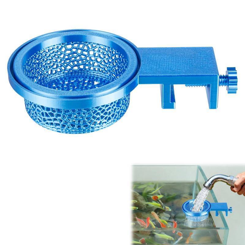 lot 23787 image: Aquarium Water Change Diffuser, Spill-Free Tool for Rimless & Rimmed Fish Tanks, Protects Substrate & Plants, Safe for Fish and Shrimp (Large)