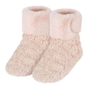 lot 638 image: Microwavable Booties for Soothing Aching Feet, Foot Warmer for Bed, Microwave Heating Pad for Cold Day, Warmers Boots for Men & Women, Reduce Fatigue, L - Retail $27