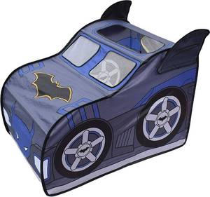 lot 642 image: Pre Owned Batman Batmobile Pop Up Tent �� Large Indoor Playhouse for Kids  Folds for Easy Storage with Carrying Bag Included  Amazon Exclusive �� Sunny Days Entertainment - Retail $30