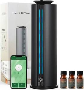PRE OWNED,POWERS ON Aromadd 2026 Portable Waterless Diffuser, 1700 Sq Ft Hotel Collection Diffuser, 100ml Scent Air Machine for Home Cold Air Essential Oil Diffuser for Large Room Office, Quiet (Black) - Retail: $150