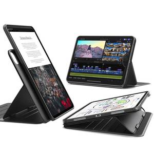 lot 664 image: ESR for iPad Pro 11 Inch Case (M5M4) 20252024, Rotating Case with Removable Magnetic Cover, Adjustable PortraitLandscape Stand, 9 Standing Angles, Shift Series, Black - Retail $48