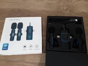lot 729 image: Dual Wireless Lavalier Microphone System - Retail $35
