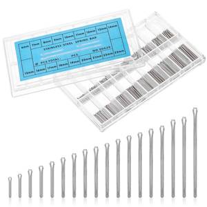 lot 730 image: Giantree 360Pcs 6-23MM0.24-0.91IN Watch Band Link Cotter Pin Assortment, Watch Pins, Stainless Steel Watch Bracelet Pin, Watch Band Pins for Watch Band Repair Kit Dia. 0.9MM0.04IN - Retail $5