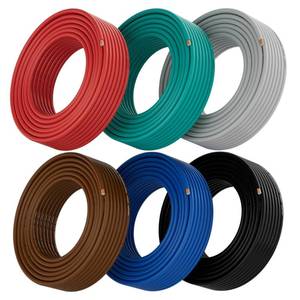 lot 733 image: 12 Gauge Wire (6-Pack BlackRedGreyBlueGreenBrown, Each 25 FT), Low Voltage Automotive Primary Harness Wire for Battery, Car Audio, Remote Trailer, Security Alarm, Hook Up Wiring, 12AWG CCA, DIY - Retail $20