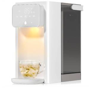 lot 734 image: Pre Owned Rhovam Instant Hot Water Dispenser for Quick Heating & Dispense,Adjustable Temperatures & 3 Water Volume Dispense, Removable 100 Ounce 3L Water Tank Capacity, BPA Free - Retail $80
