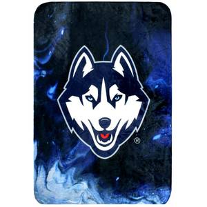 lot 765 image: College Covers Everything Comfy UConn Huskies Color Swept Soft Throw Blanket, 42 x 60 - Retail $14