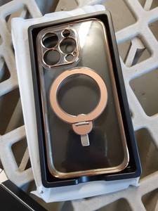 lot 766 image: CANSHN Magnetic for iPhone 16 Case Clear, Upgraded Full Camera Protection Compatible with Magsafe Non-Yellowing Protective Shockproof Bumper - Clear - Retail $16
