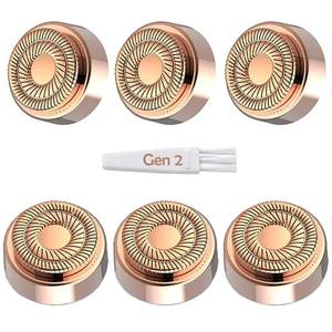 lot 832 image: Replacement Heads for Flawless Generation 2, Facial Hair Removal Replacement Heads for Women, Compatible with Finishing Flawless Facial Hair Remover, Double Halo Replacement Heads Gen 2(6 Count) - Retail $15