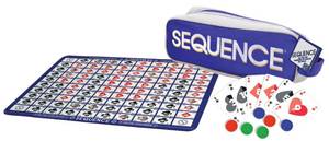 lot 843 image: Goliath Sequence On-The-Go Game  Strategy Board Game with Canvas Travel Bag  2-12 Players, Ages 7 - Retail $23