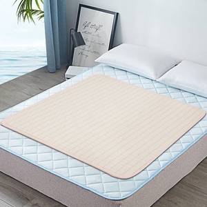 lot 862 image: Bed Pads for Incontinence Washable, 40x55 Large Reusable Waterproof Soft Wetting Pee Underpad for Adults, Elderly, Seniors, Women, Kids & Pets, Machine Washable Pad for Bed, Sofa-Beige - Retail $29