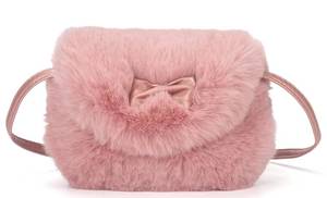 lot 882 image: LJCTULY Toddler Purse Baby Wallet, Hot Pink Purse for Girls, Kids Crossbody Bag, Cute Plush Bag Birthday Gift for Girls - Retail $10