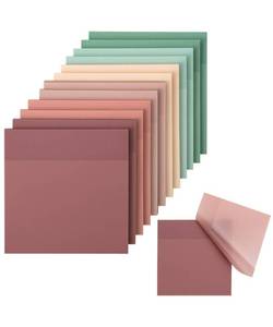 lot 885 image: Mr. Pen- Transparent Sticky Notes, 3��x3��, 12 Pads, 600 Sheets, Boho Colors, Bible Journaling Sticky Notes, See Through Sticky Notes, Translucent Sticky Notes, Stocky Notes for Bible Journaling - Retail $7