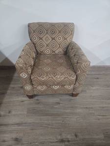 lot 36 image: Geometric Pattern Accent Chair