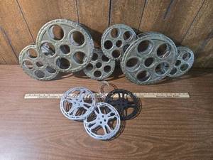 35mm Movie Film Reels - Metal Cinema Platters wall art