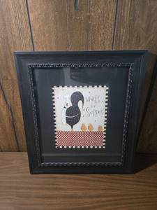 lot 77 image: Whats for Supper Framed Kitchen Art