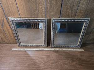 lot 83 image: Gold Twisted Rope Design Wall Mirror
