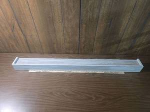 lot 99 image: Rustic Gray Wood floating shelf