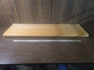 lot 116 image: Wooden Display Shelf with Bull Nose Edge