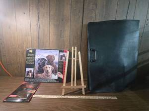 lot 137 image: Art Supply Bundle - Paint by Number Dogs & Copper Engraving Set