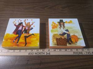lot 157 image: Hobby Lobby Fall Fashion Artwork Set