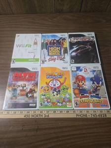 lot 158 image: Nintendo Wii Games Bundle - 6 Family Games Collection