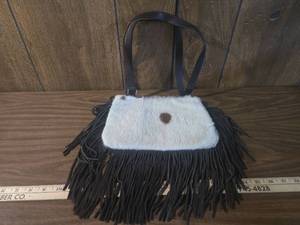 lot 226 image: Express Faux Fur Fringe Handbag