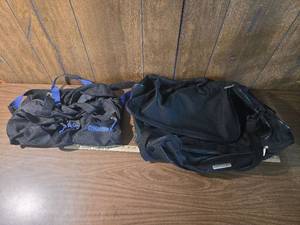 lot 257 image: Gymboree Black Duffle Bag with Blue Accents