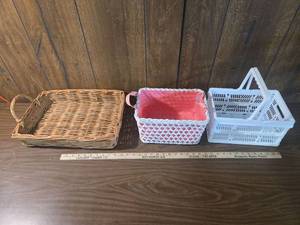 lot 267 image: Assorted Storage Basket Collection