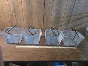 lot 278 image: Wire Mesh Shopping Baskets Set