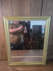 lot 292 image: Gold Tone Decorative Wall Mirror Frame